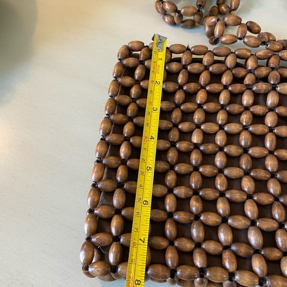 American eagle beaded macrame boho crossbody bag - Picture 3 of 10